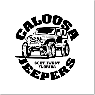 Hoodie Black Logo Caloosa Jeepers Posters and Art